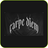Carpe Diem Wall Flag