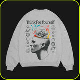 Think For Yourself Heather Grey Crewneck