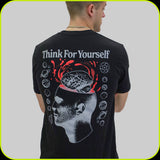Think For Yourself Black Tee